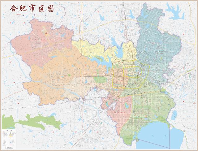 合肥各區(qū)劃分地圖的最新概覽