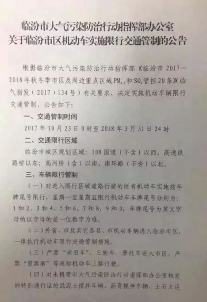 臨汾限號(hào)最新消息,臨汾限號(hào)最新消息，深度解析與影響探討